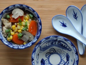 Recipe of the Month: Asian-style chicken corn soup