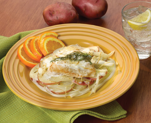 Scalloped Potatoes and Chicken with Fennel