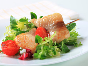 Broiled Teriyaki Catfish with Wasabi Cucumber Salad