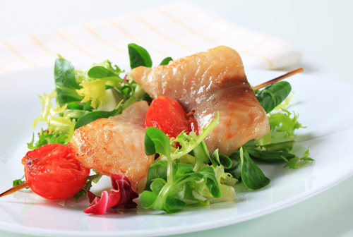 Broiled Teriyaki Catfish with Wasabi Cucumber Salad