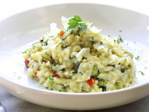 Grilled Onion and Vegetable Risotto