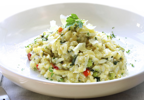 Grilled Onion and Vegetable Risotto