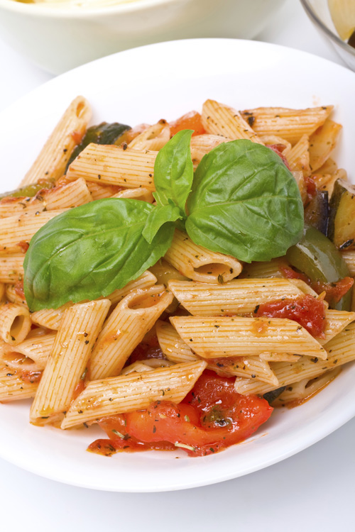 Tomato-Mushroom Pasta Bowl