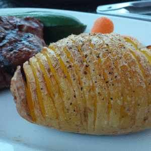 BBQ Hasselback Potato