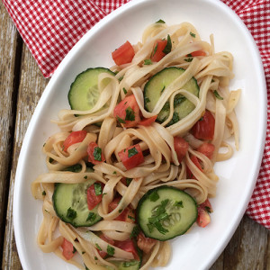 Cucumber Tomato Rice Noodle Salad sm