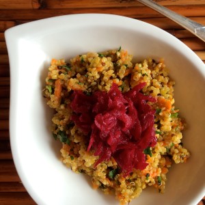 Fresh Beet and Quinoa Salad