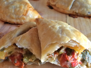 Quick Roast Pepper and Tomato Hand Pies