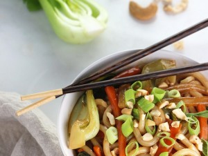 Bok Choy Udon Noodle Bowl