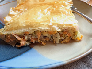 Pâte phyllo fourrée au chou