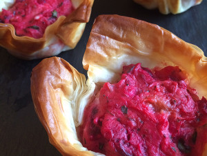 Beet and Squash Tarts