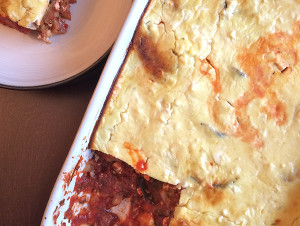 Roast Eggplant and Potato Moussaka