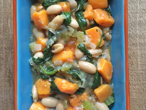 Bean, Sweet Potato and Garlic Stew