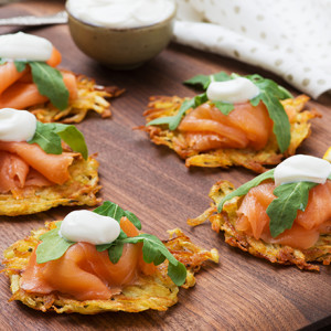 Rosti with Smoked Salmon