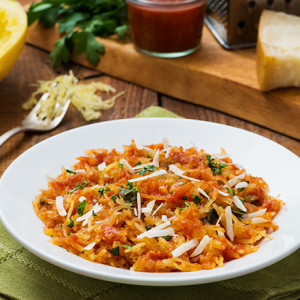 Spaghetti Squash Marinara from BC Fresh