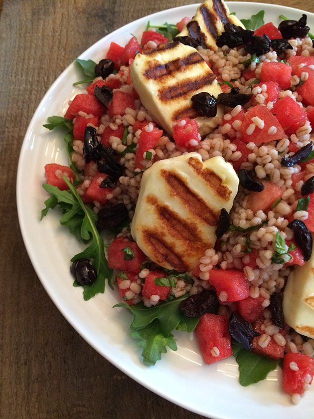 Watermelon barley salad by Emily Richards