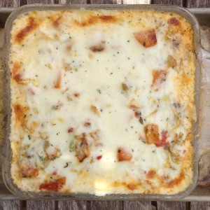 Squash and Tomato Cabbage Lasagna