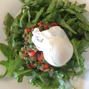 Stuffed Mushroom with Poached Egg by Emily Richards