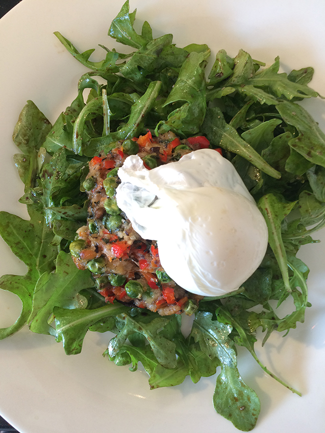 Stuffed Mushroom with Poached Egg by Emily Richards