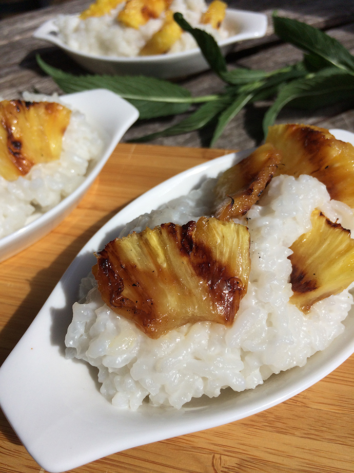 Grilled Pineapple and Coconut Rice