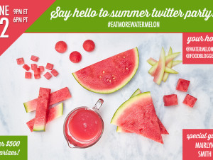 A summer online with #EatMoreWatermelon Twitter party!