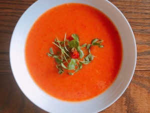 Spicy Roasted Red Pepper Soup