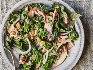 Broccoli Rabe and Kale Harvest Salad