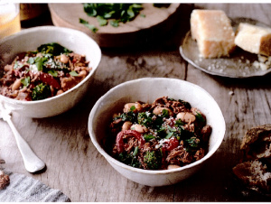 Crockpot Italian Chicken and Broccoli Rabe Chili