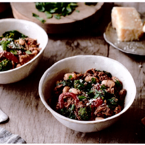 Crockpot Italian Chicken and Broccoli Rabe Chili