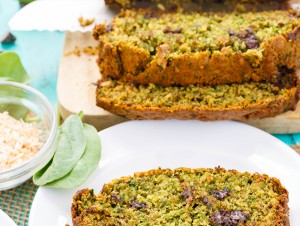 Chocolate Chip Spinach Banana Bread