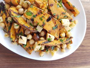 Grilled Sweet Potato and Chickpea Salad