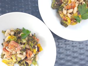 Roasted Broccoli and Bean Salad