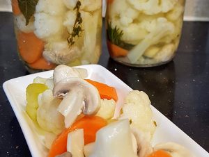 Lemon and Oil Marinated Vegetables